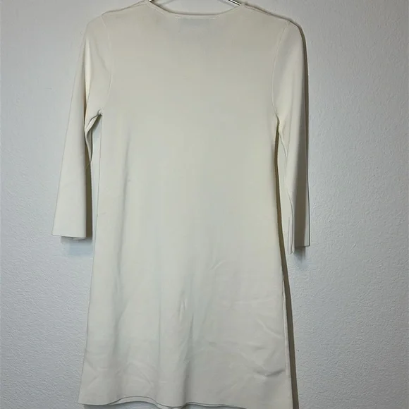 Zara Knit Long Sleeve Bow Dress Size XS - Picture 5 of 12